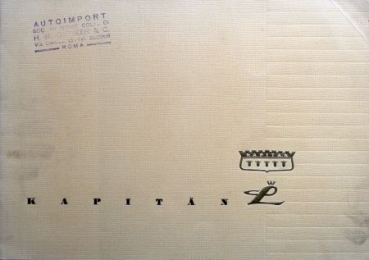 Opel Kapitaen L Modelprogram 1957 Carbrochure  (5255)